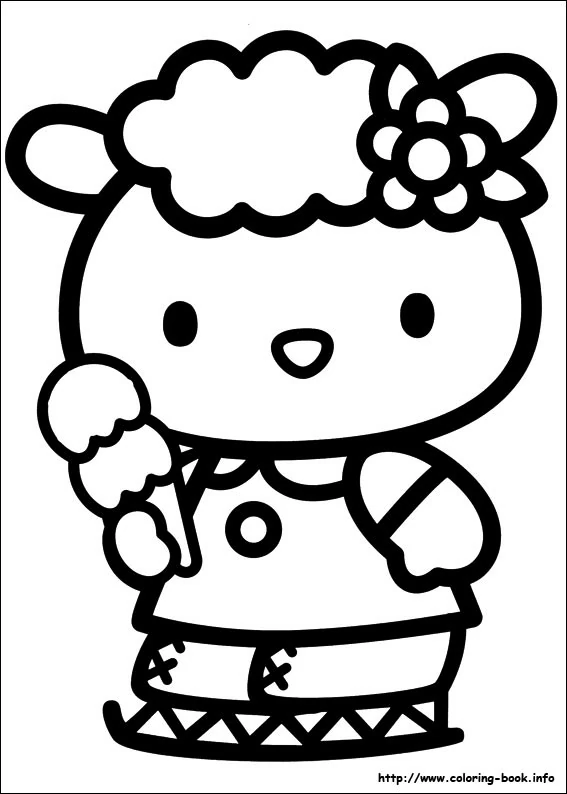 Free printable Hello Kitty coloring page #36759 from Anime and Manga collection