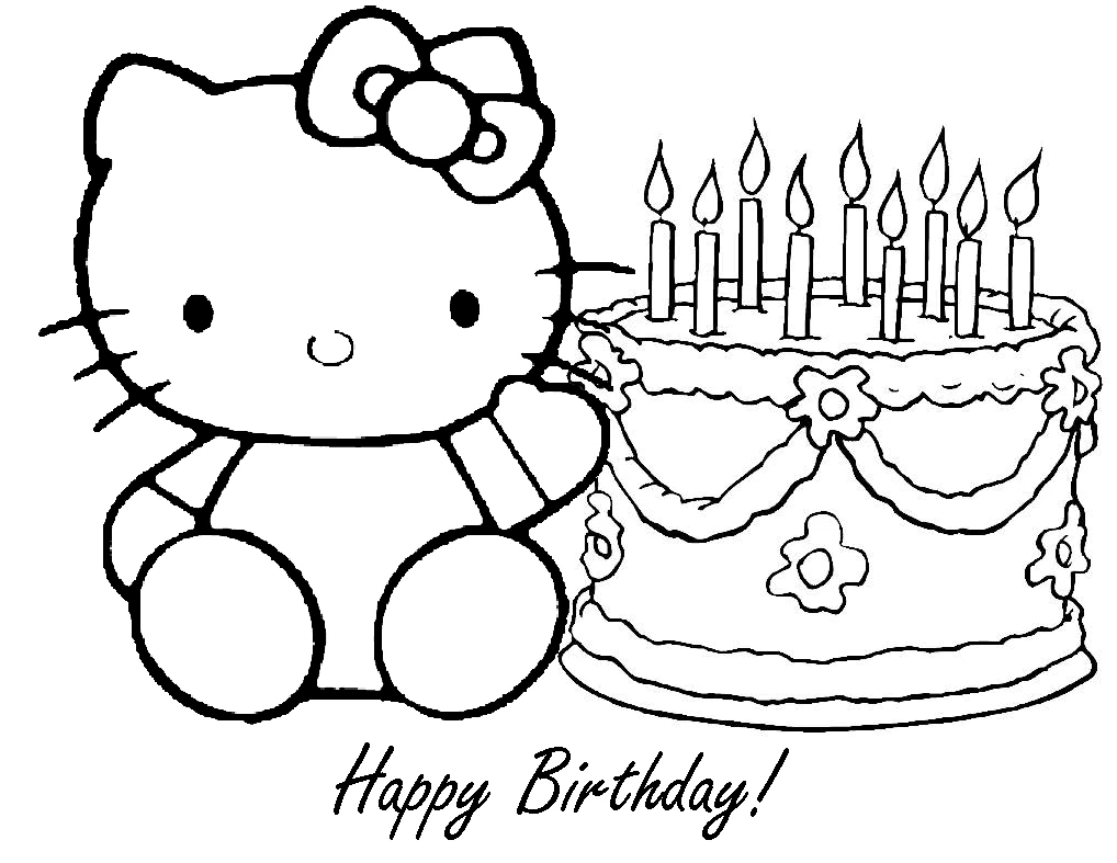 Free printable Hello Kitty coloring page #36810 from Anime and Manga collection