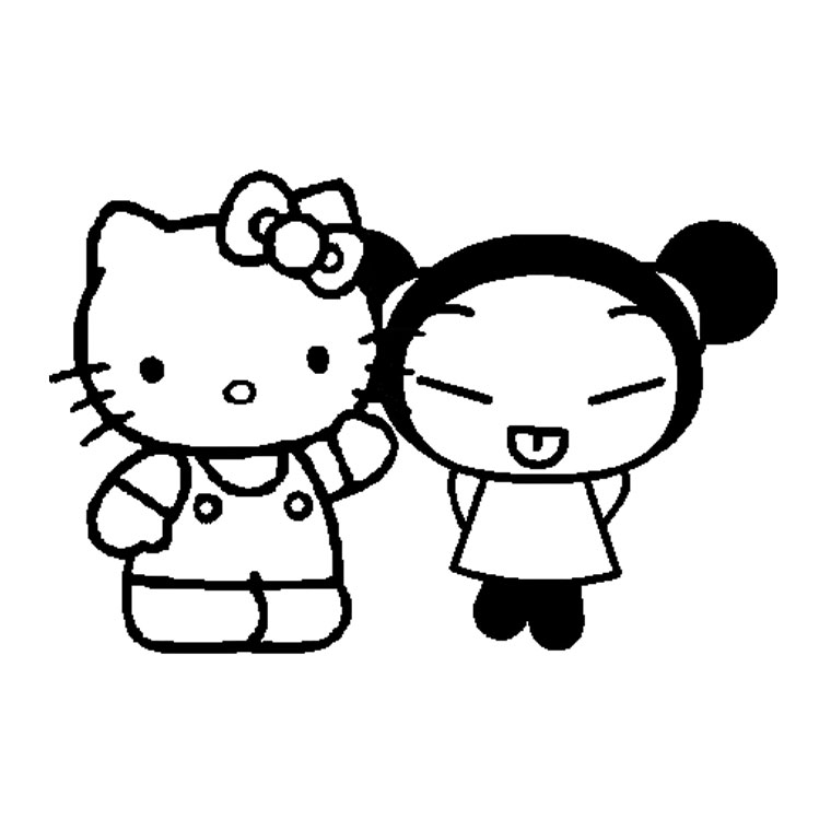 Free printable Hello Kitty coloring page #36836 from Anime and Manga collection