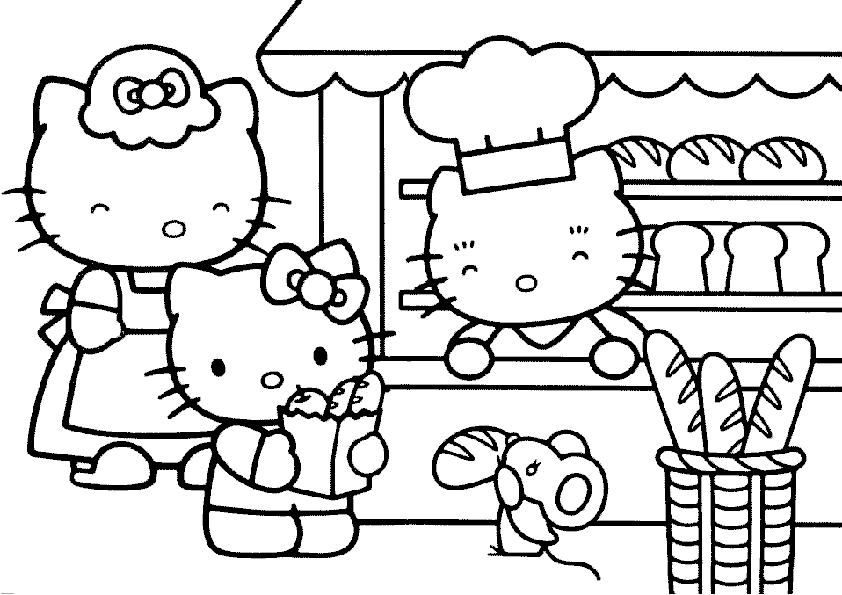 Free printable Hello Kitty coloring page #36945 from Anime and Manga collection Free printable Hello Kitty coloring page #36945 from Anime and Manga collection