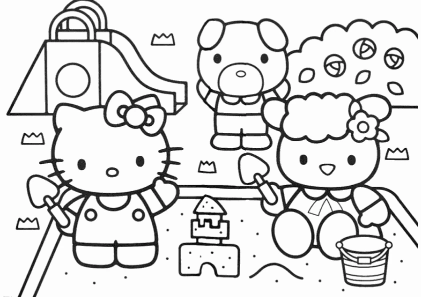 Free printable Hello Kitty coloring page #36960 from Anime and Manga collection Free printable Hello Kitty coloring page #36960 from Anime and Manga collection