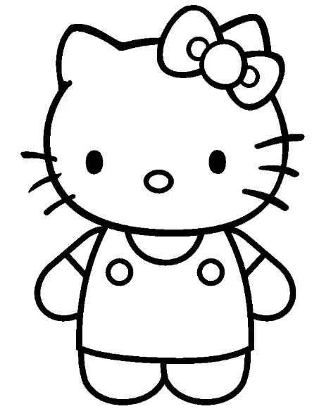 Free printable Hello Kitty coloring page #37085 from Anime and Manga collection Free printable Hello Kitty coloring page #37085 from Anime and Manga collection