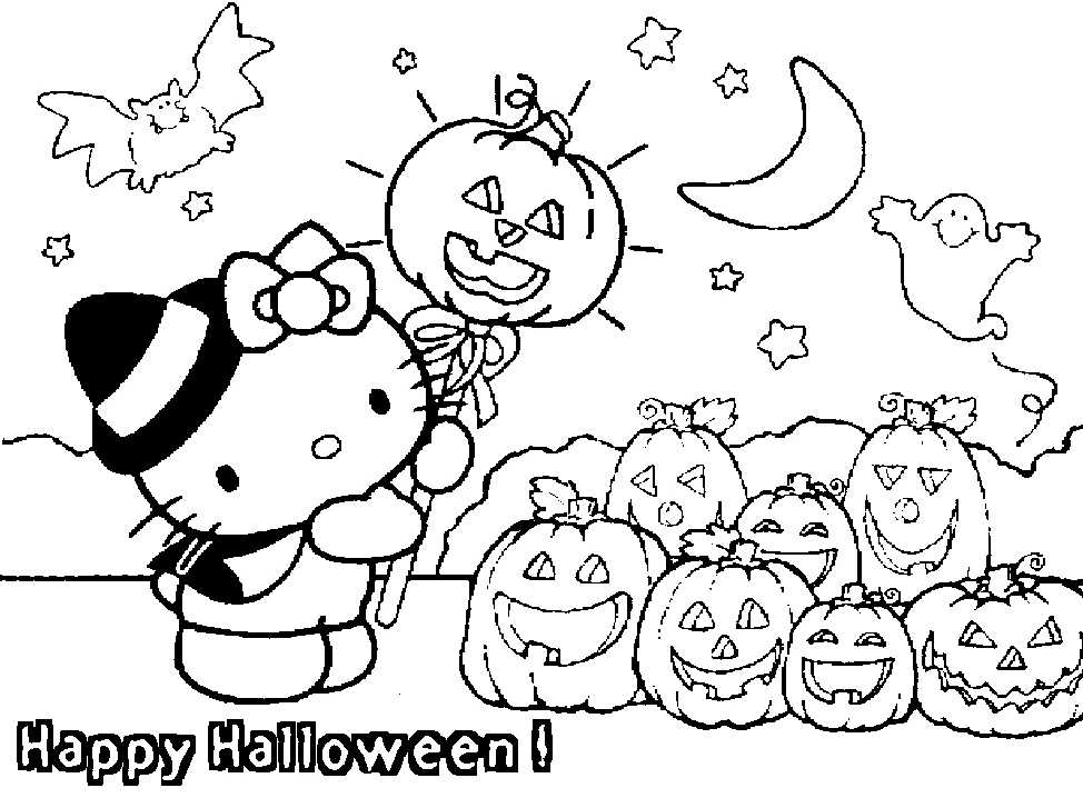 Free printable Hello Kitty coloring page #37088 from Anime and Manga collection
