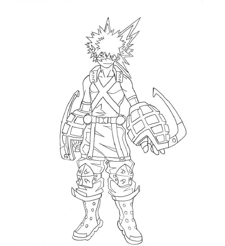 Free printable Katsuki Bakugo coloring page #217105 from Anime and Manga collection Free printable Katsuki Bakugo coloring page #217105 from Anime and Manga collection