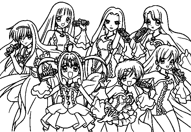 Free printable Mermaid Melody: Pichi Pichi Pitch coloring page #53672 from Anime and Manga collection