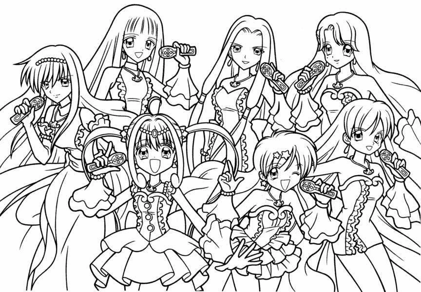 Coloring page: Mermaid Melody: Pichi Pichi Pitch (Anime and Manga) #53696 - Free Printable Coloring Pages