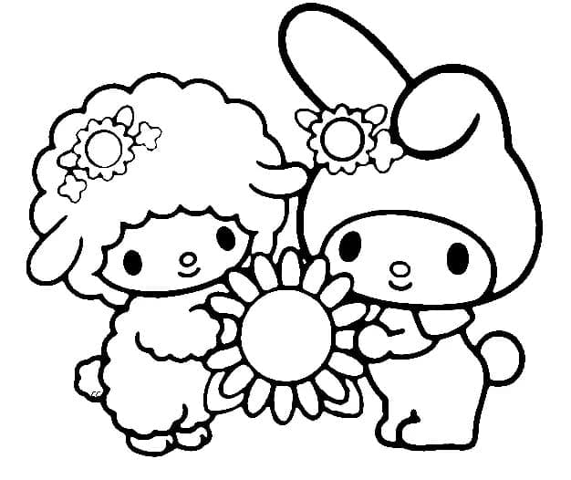 Free printable My Melody coloring page #220007 from Anime and Manga collection Free printable My Melody coloring page #220007 from Anime and Manga collection