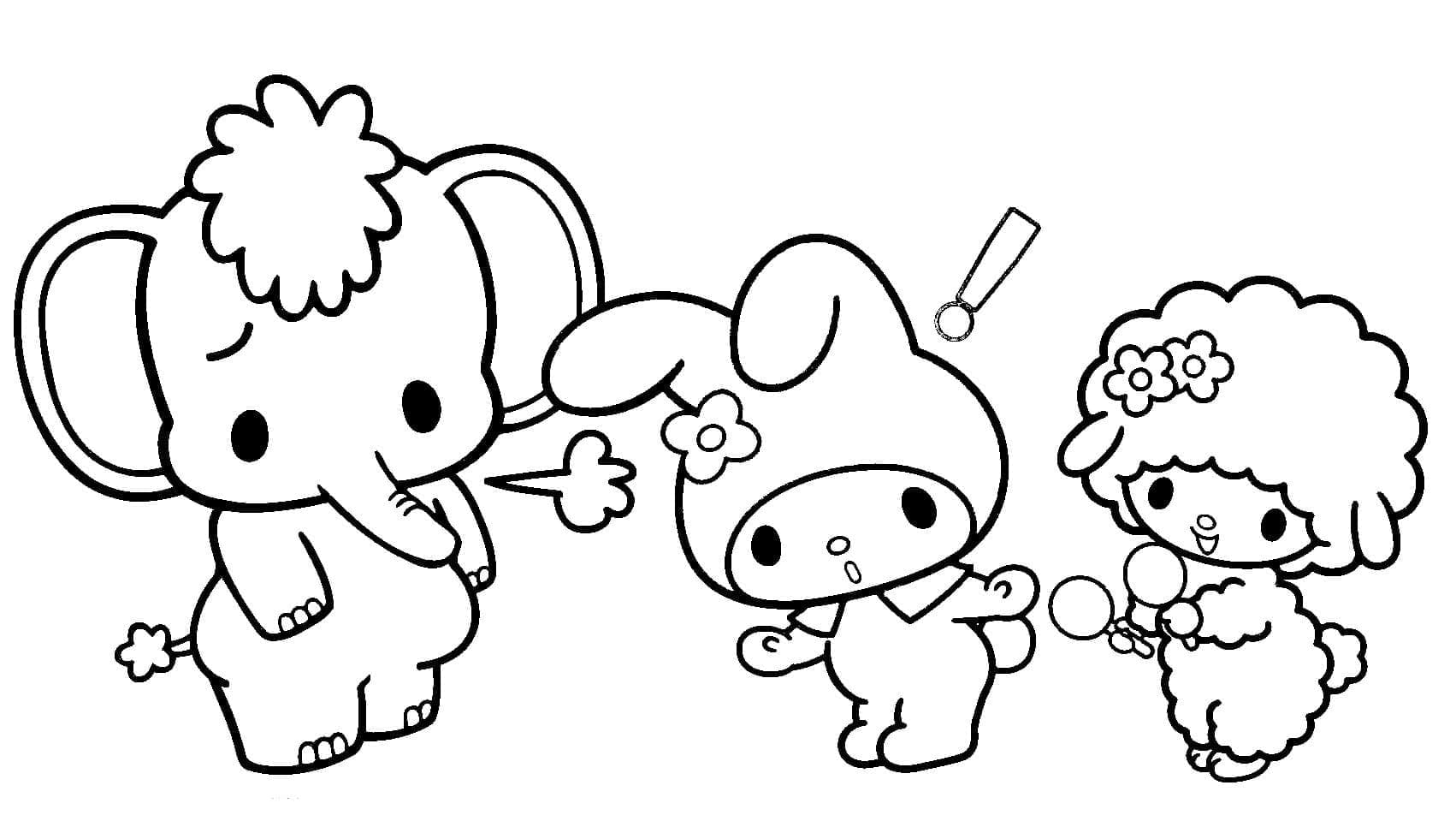 Coloring page: My Melody (Anime and Manga) #220018 - Free Printable Coloring Pages