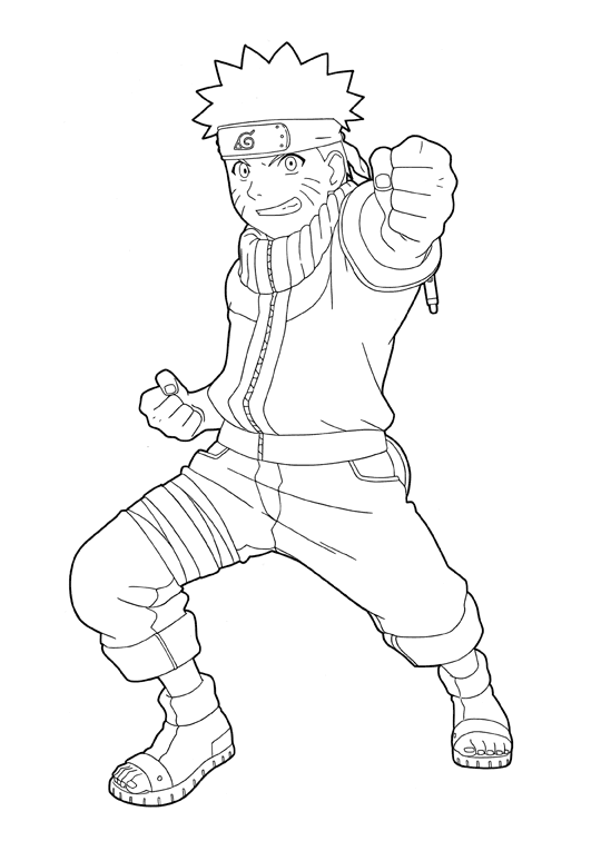 Free printable Naruto coloring page #38072 from Anime and Manga collection