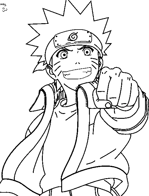 Free printable Naruto coloring page #38077 from Anime and Manga collection