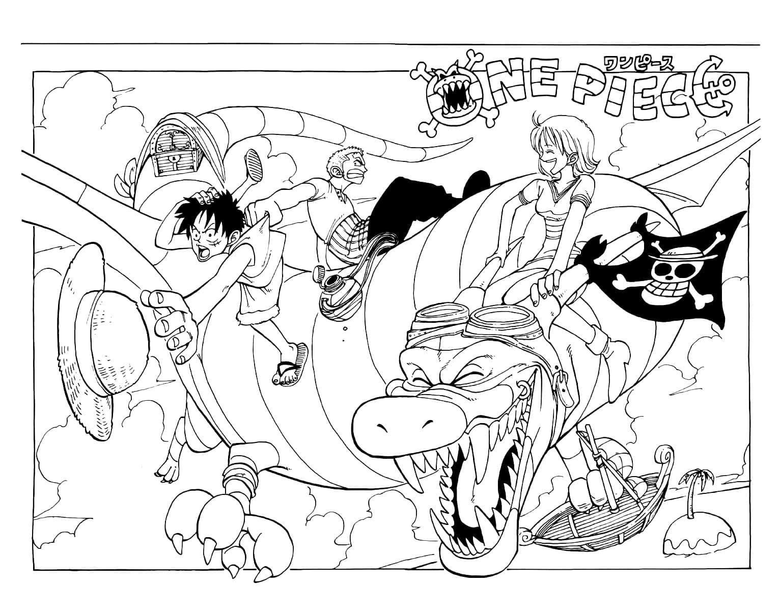 Free printable One Piece coloring page #215173 from Anime and Manga collection