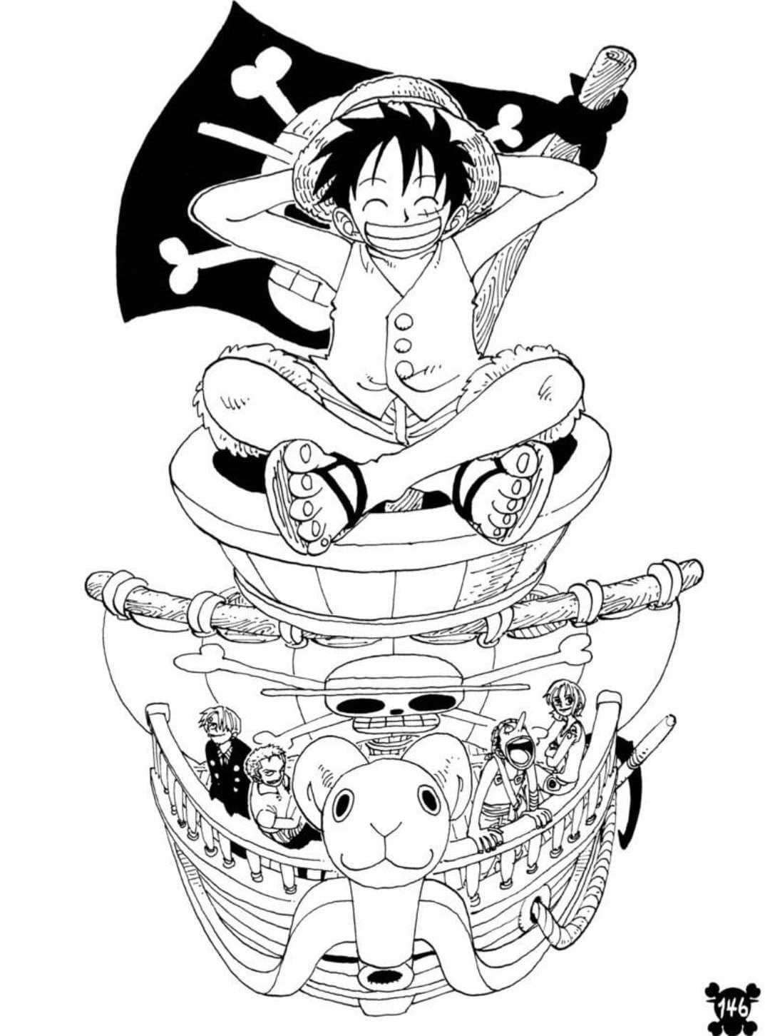 Coloring page: One Piece (Anime and Manga) #215178 - Free Printable Coloring Pages