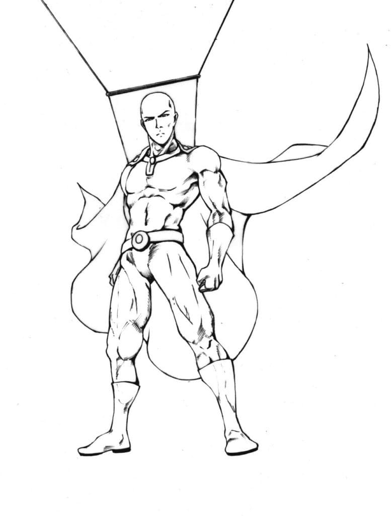Free printable One Punch Man coloring page #183037 from Anime and Manga collection Free printable One Punch Man coloring page #183037 from Anime and Manga collection