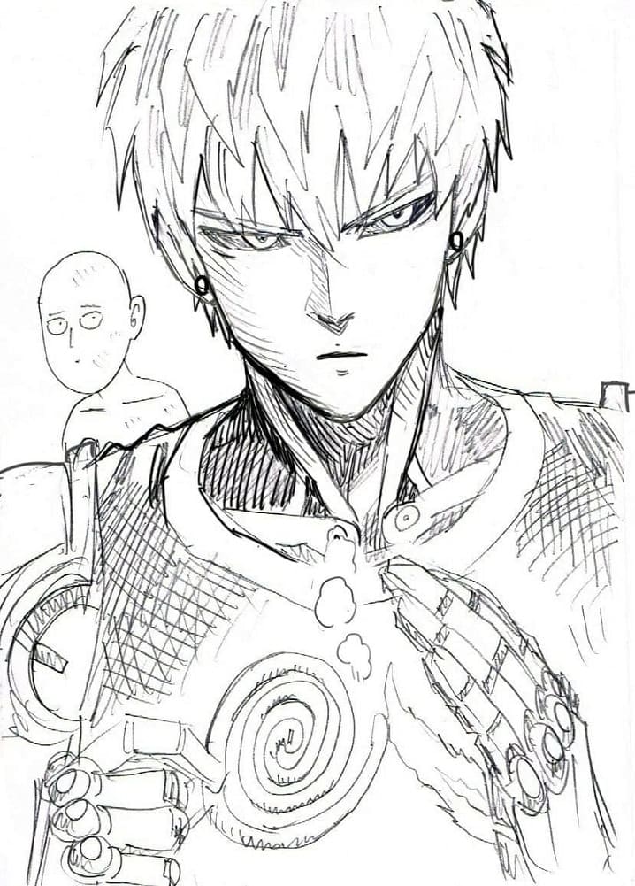 Free printable One Punch Man coloring page #183048 from Anime and Manga collection Free printable One Punch Man coloring page #183048 from Anime and Manga collection