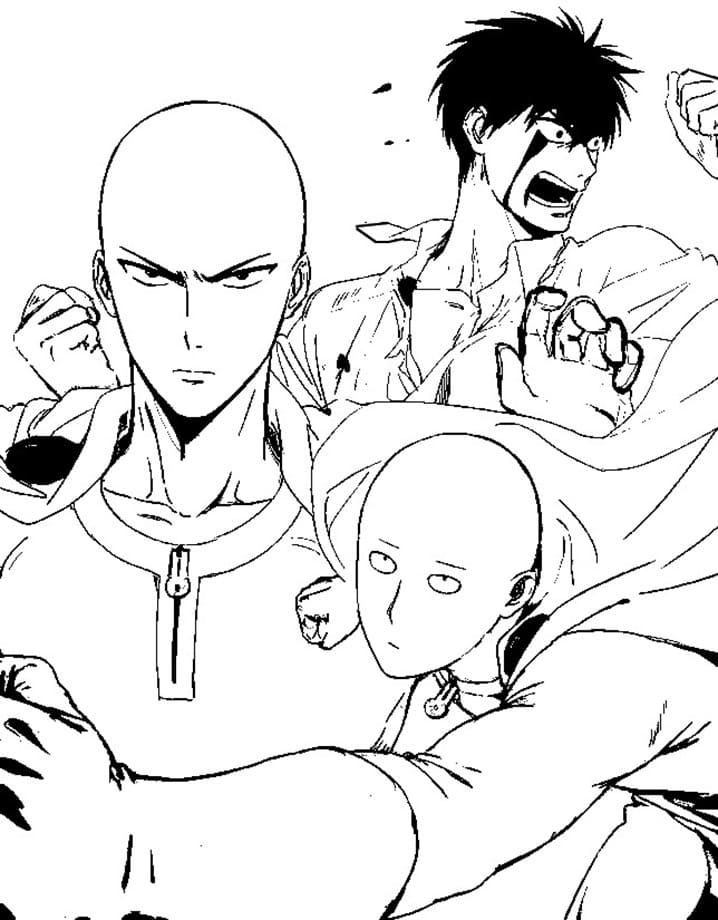 Free printable One Punch Man coloring page #183082 from Anime and Manga collection