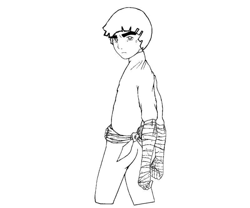 Free printable Rock Lee coloring page #180218 from Anime and Manga collection Free printable Rock Lee coloring page #180218 from Anime and Manga collection