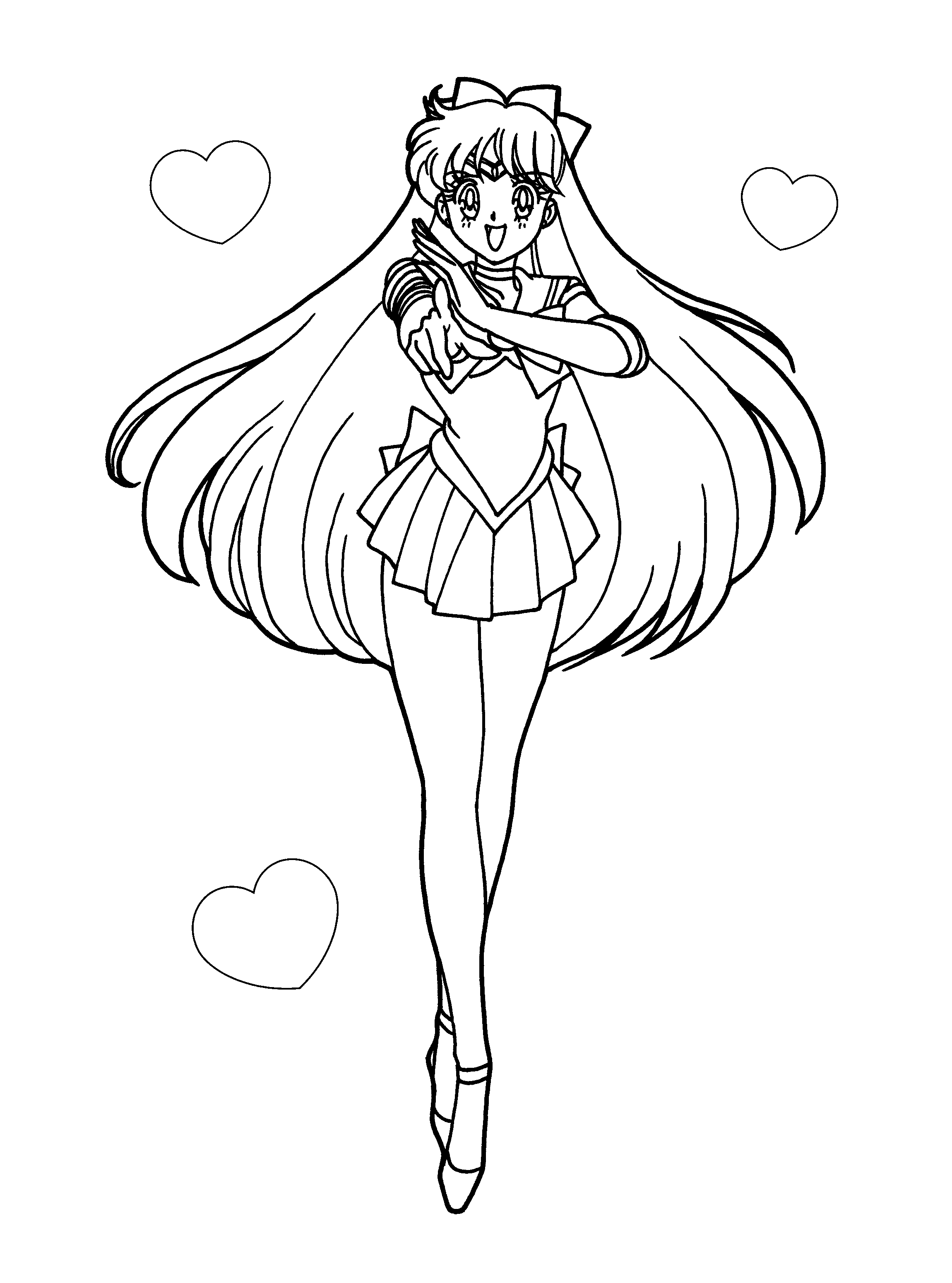 Coloring page: Sailor Moon (Anime and Manga) #50315 - Free Printable Coloring Pages