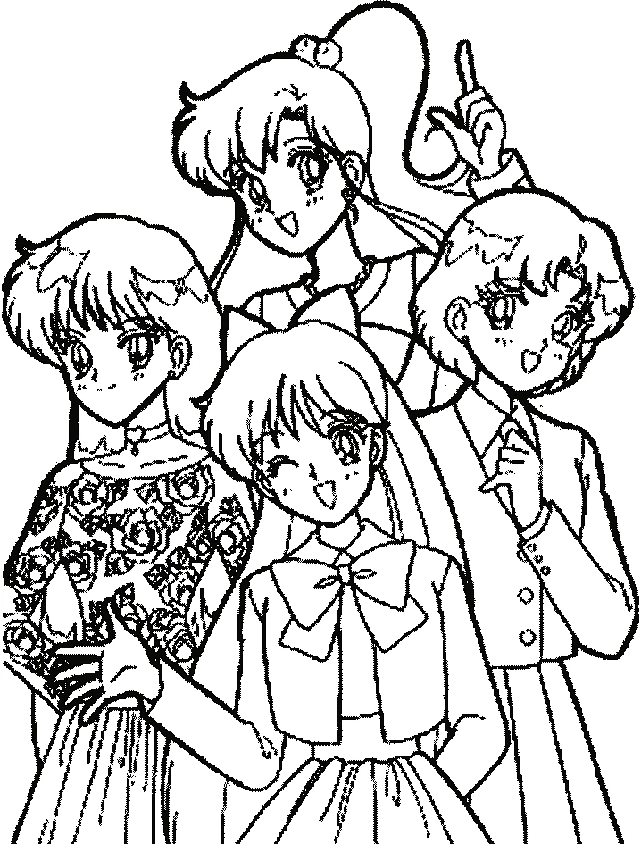 Free printable Sailor Moon coloring page #50342 from Anime and Manga collection