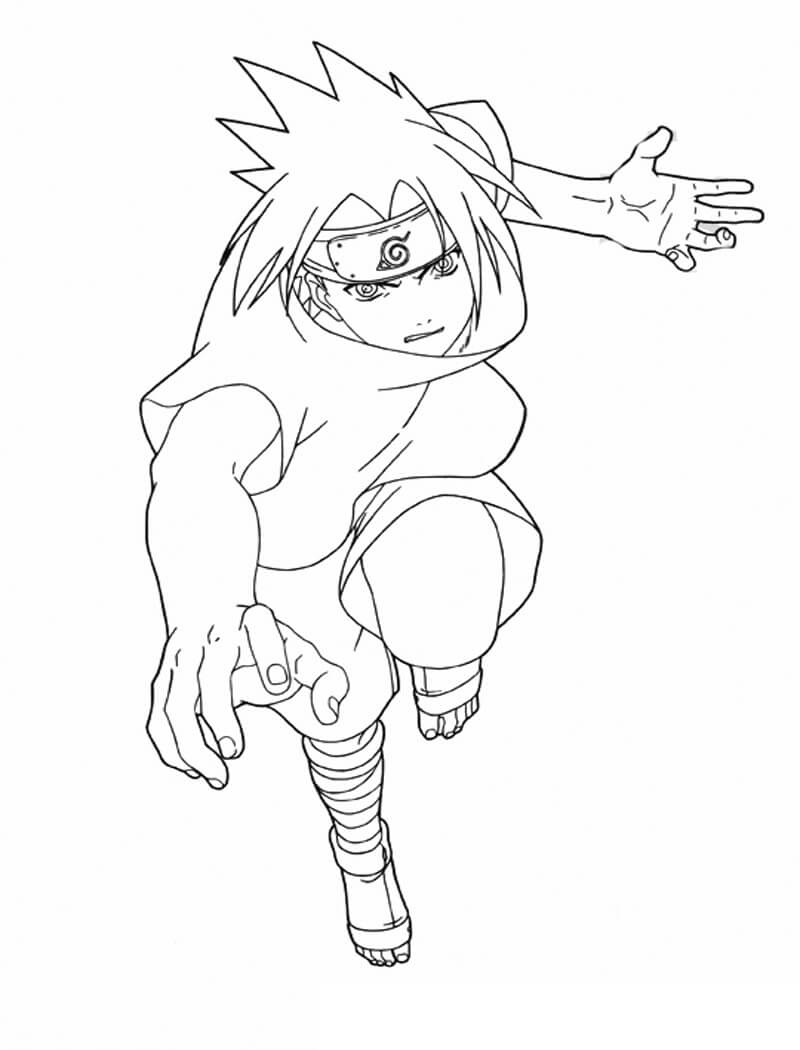 Coloring page: Sasuke (Anime and Manga) #171409 - Free Printable Coloring Pages