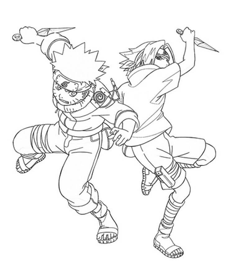 Coloring page: Sasuke (Anime and Manga) #171430 - Free Printable Coloring Pages