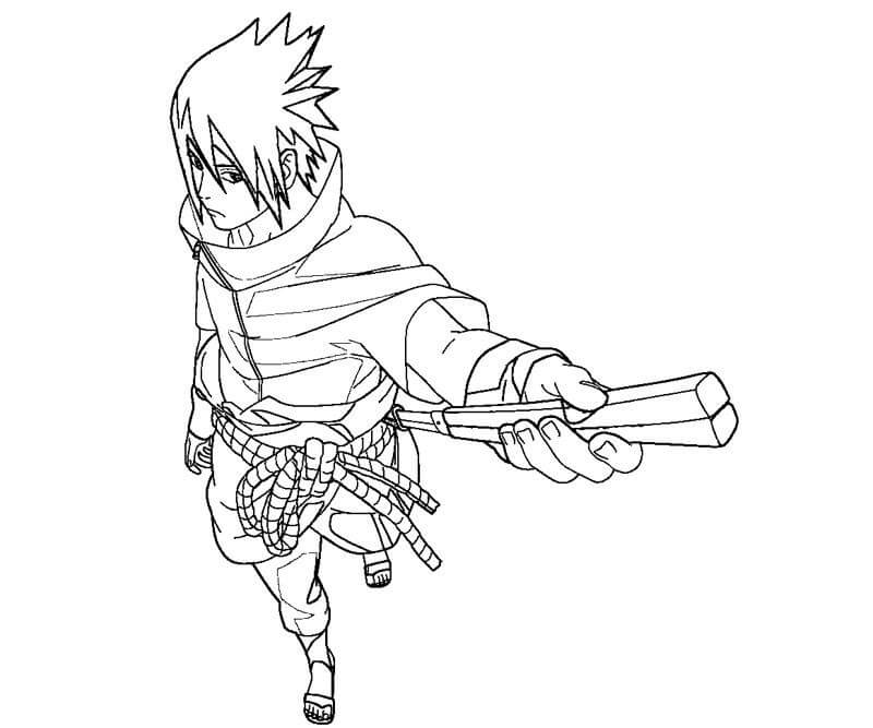 Coloring page: Sasuke (Anime and Manga) #171436 - Free Printable Coloring Pages