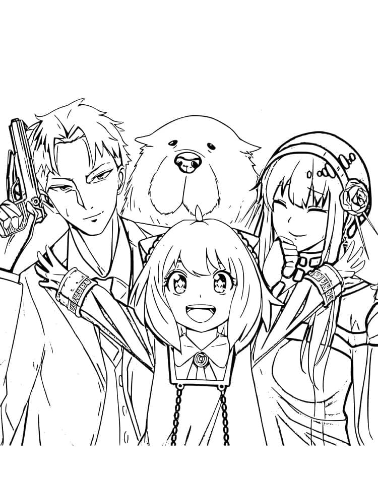 Free printable Spy x Family coloring page #182896 from Anime and Manga collection Free printable Spy x Family coloring page #182896 from Anime and Manga collection