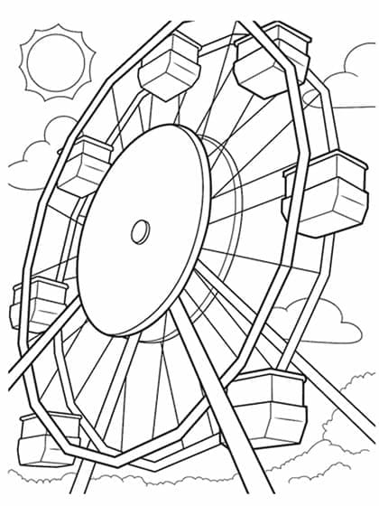Free printable Amusement Park coloring page #210875 from Buildings and Architecture collection Free printable Amusement Park coloring page #210875 from Buildings and Architecture collection