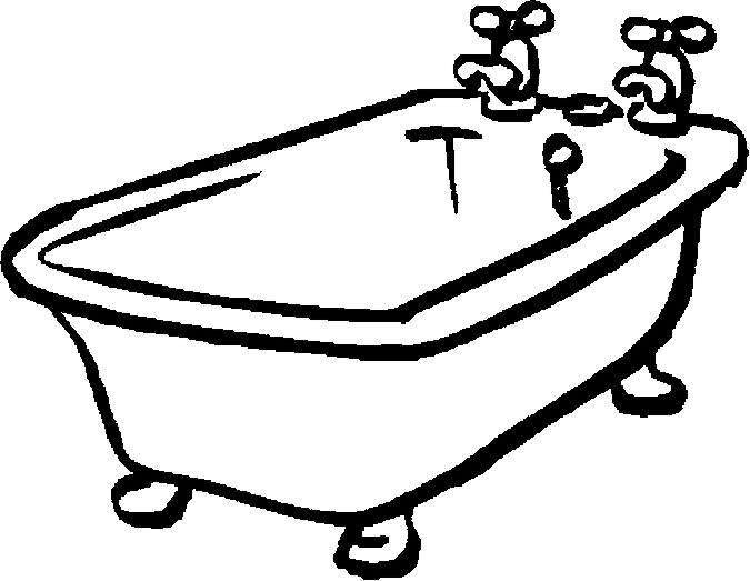 Coloring page: Bathroom (Buildings and Architecture) #61750 - Printable coloring pages