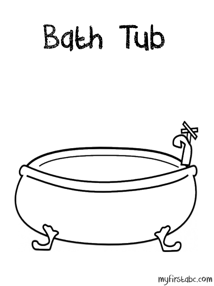 Coloring page: Bathroom (Buildings and Architecture) #61787 - Printable coloring pages