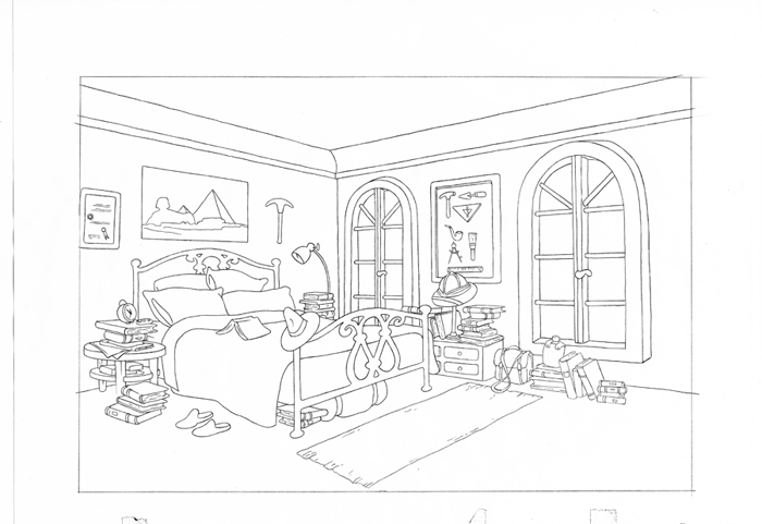 Coloring page: Bedroom (Buildings and Architecture) #63414 - Free Printable Coloring Pages