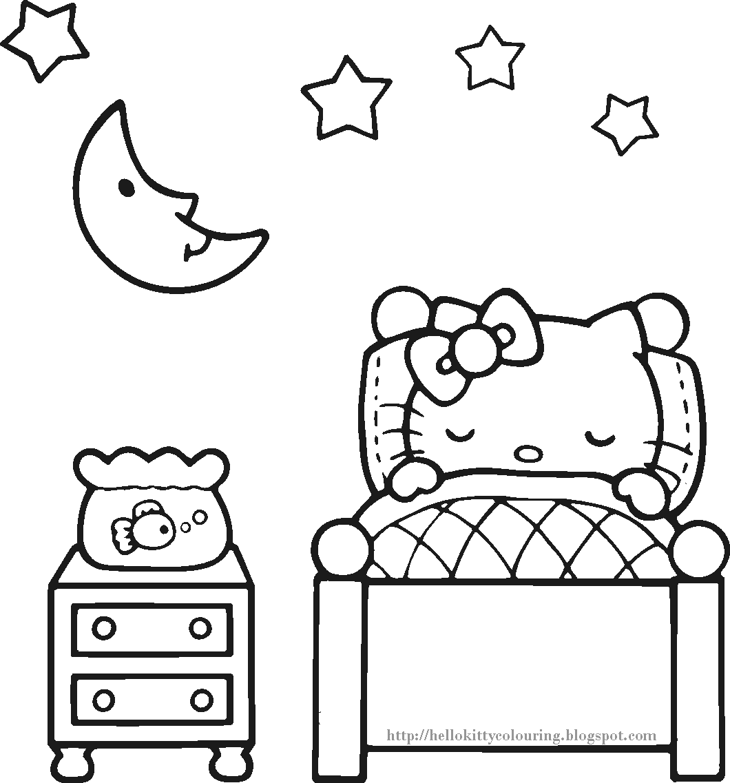 coloring-page-bedroom-63429-buildings-and-architecture-printable