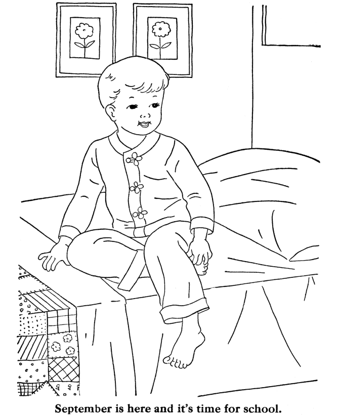 Coloring page: Bedroom (Buildings and Architecture) #63491 - Printable coloring pages