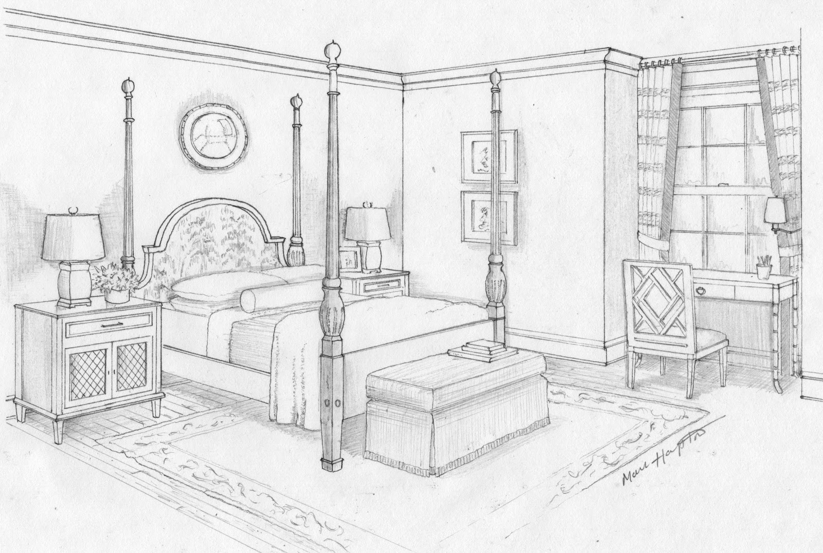 Bedroom #66594 (Buildings and Architecture) - Printable ...