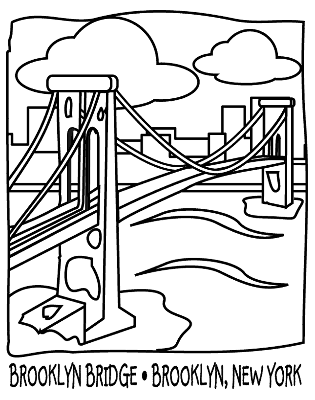 Coloring page: Bridge (Buildings and Architecture) #62849 - Free Printable Coloring Pages