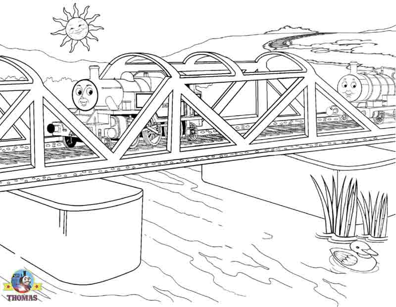 Coloring page: Bridge (Buildings and Architecture) #62854 - Printable coloring pages