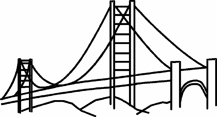 Coloring page: Bridge (Buildings and Architecture) #62884 - Printable coloring pages