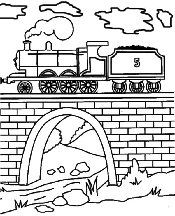 Coloring page: Bridge (Buildings and Architecture) #62890 - Printable coloring pages