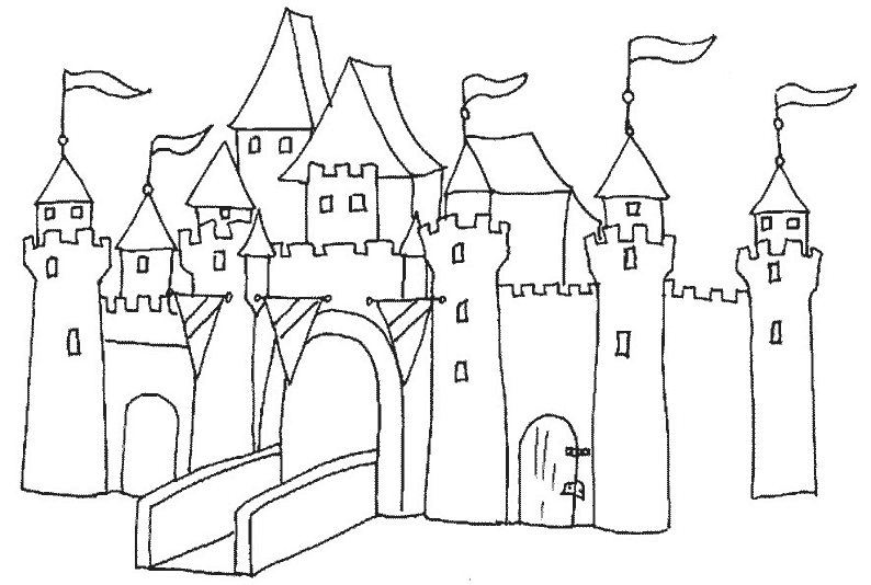 Castle 634 Buildings And Architecture Printable Coloring Pages