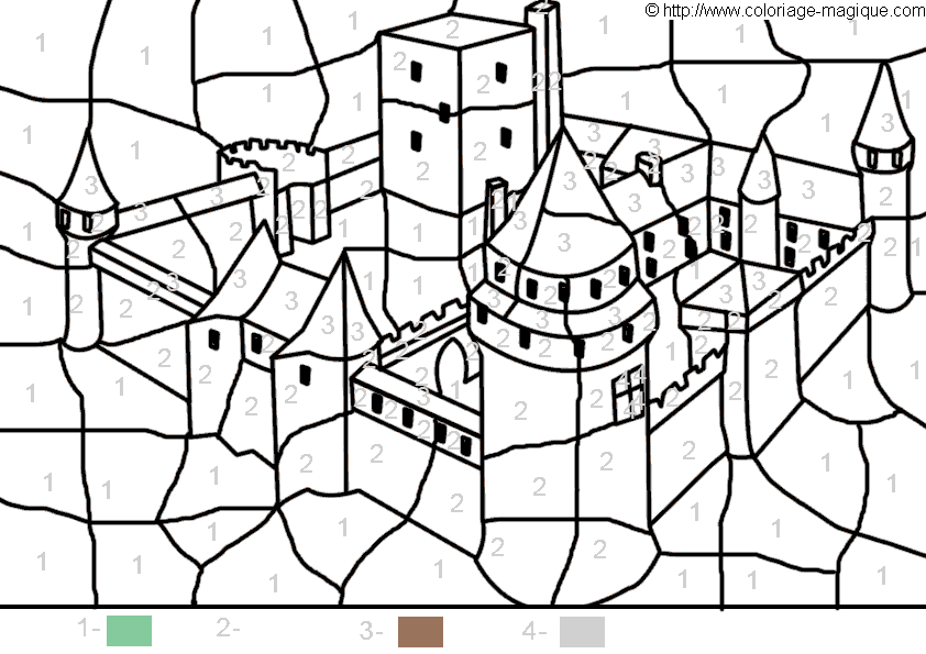 Coloring page: Castle (Buildings and Architecture) #62098 - Free Printable Coloring Pages