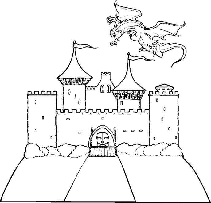 Coloring page: Castle (Buildings and Architecture) #62106 - Free Printable Coloring Pages