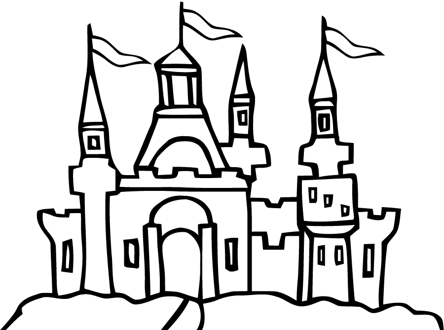 Coloring page: Castle (Buildings and Architecture) #62125 - Free Printable Coloring Pages
