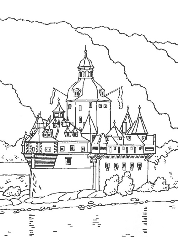 Coloring page: Castle (Buildings and Architecture) #62130 - Free Printable Coloring Pages
