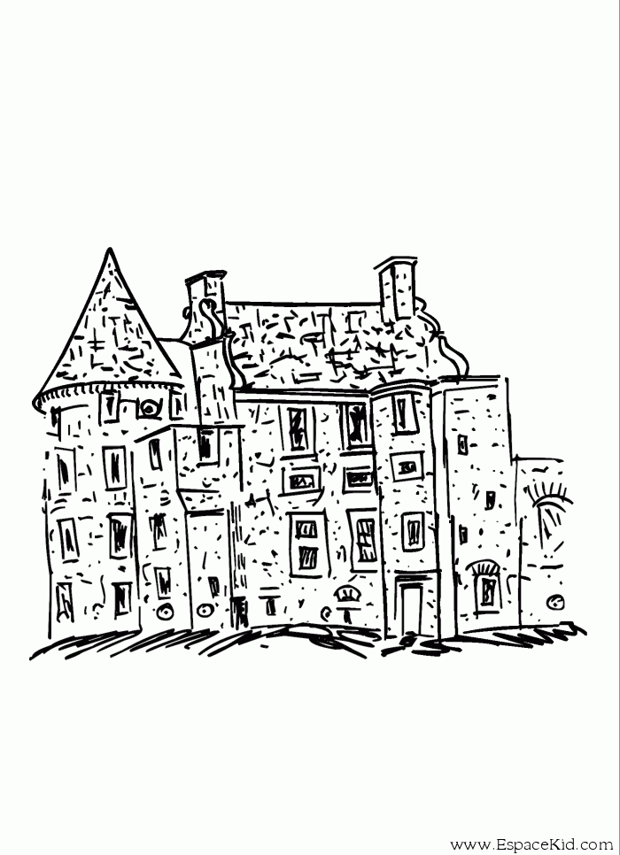 Coloring page: Castle (Buildings and Architecture) #62168 - Printable coloring pages