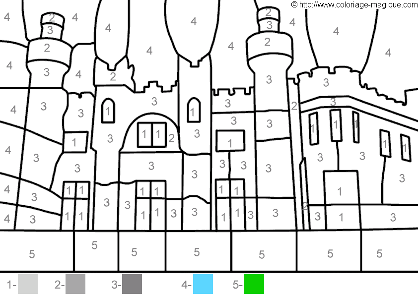 Coloring page: Castle (Buildings and Architecture) #62192 - Printable coloring pages