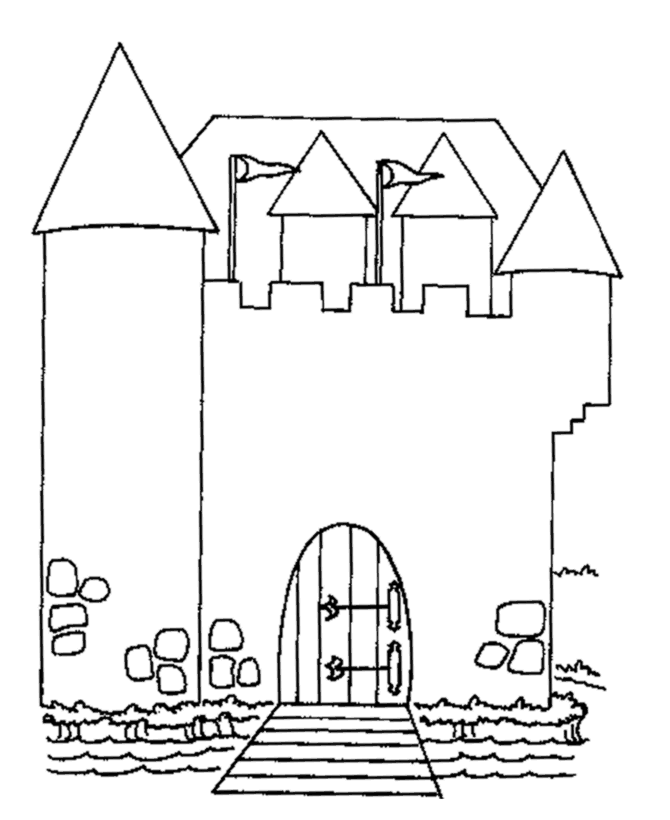 Coloring page: Castle (Buildings and Architecture) #62198 - Free Printable Coloring Pages