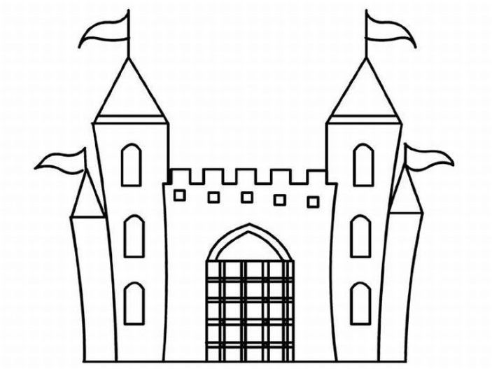 Coloring page: Castle (Buildings and Architecture) #62211 - Free Printable Coloring Pages