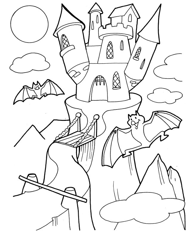 Coloring page: Castle (Buildings and Architecture) #62214 - Free Printable Coloring Pages