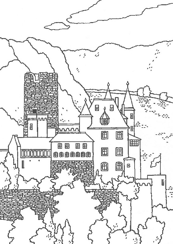 Coloring page: Castle (Buildings and Architecture) #62218 - Free Printable Coloring Pages