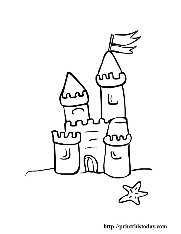 Coloring page: Castle (Buildings and Architecture) #62234 - Free Printable Coloring Pages
