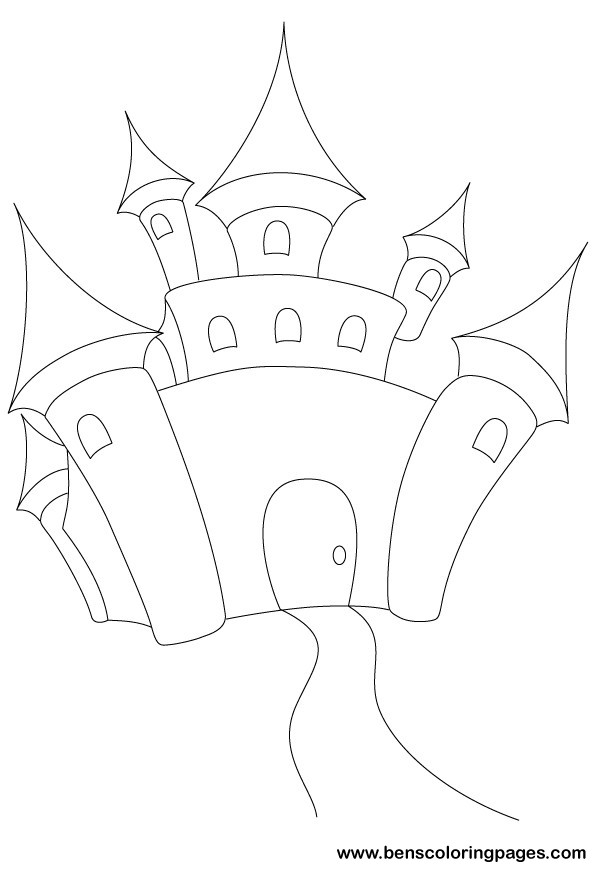 Coloring page: Castle (Buildings and Architecture) #62250 - Free Printable Coloring Pages